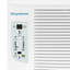 Climatiseur de fenêtre Keystone 8 000 BTU 115 V avec capacité de chaleur supplémentaire de 3 500 BTU-126119480