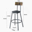 Ensemble de table de bar et de tabourets rembourrés polyvalents avec tablette, tabourets confortables avec dossier pour divers réglages
