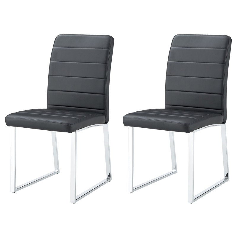 2 chaises de bureau en fer