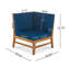 Chaise de coin de patio, bleu-174216871