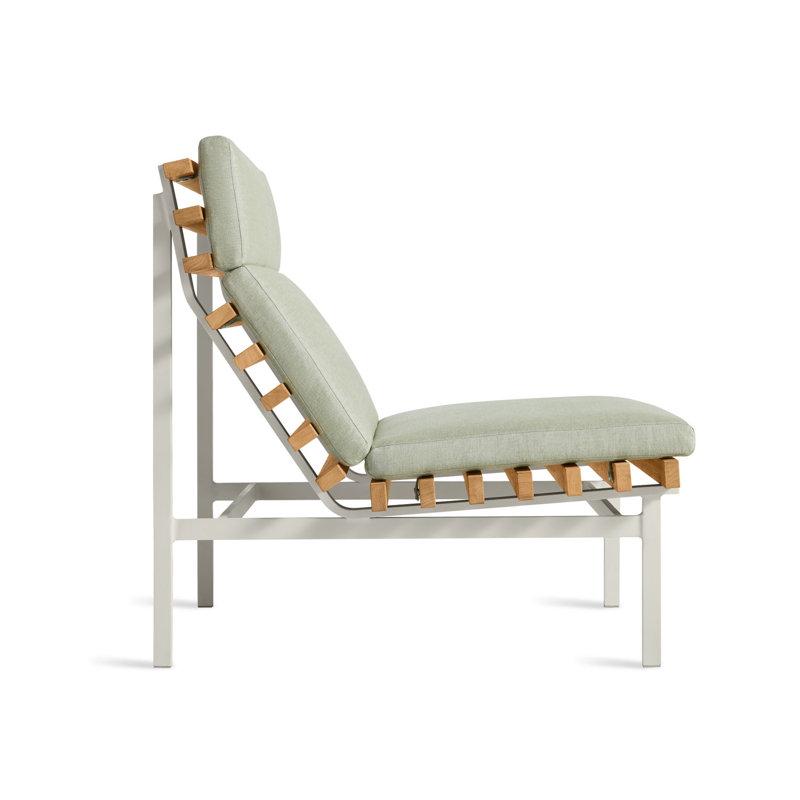 Perch Outdoor Chaise Lounge, Sunbrella Oasis, White