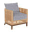 Fauteuil demi-tonneau péninsule - Raphia clair / bois de santal-48655852-62363763-70104866