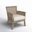 Fauteuil d'appoint en bois massif l 28 po Jennette Avia-93885017