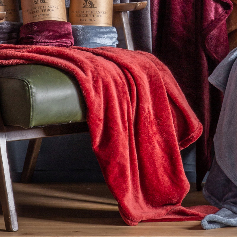 Throw Blanket, Red