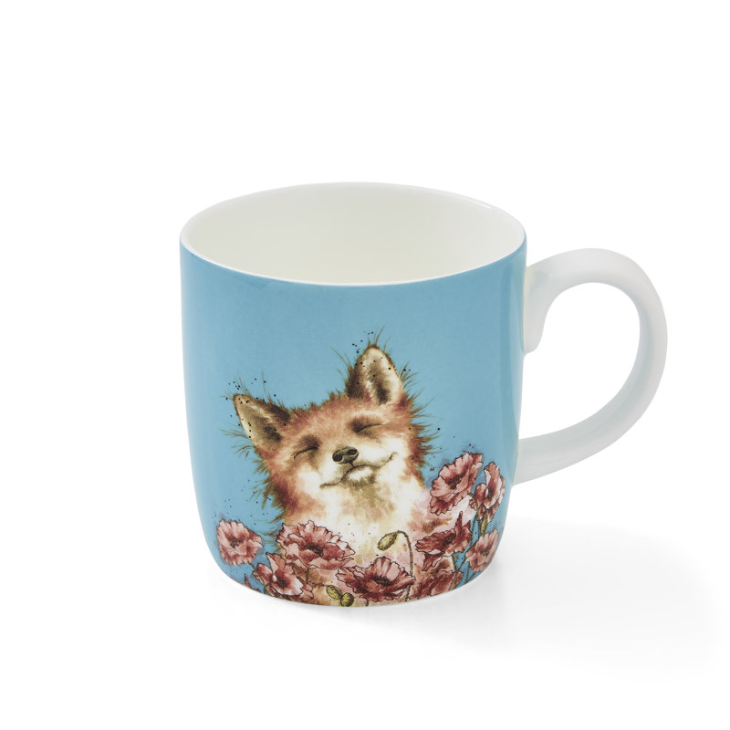 Wrendale Designs, Coloured - Fox in Poppy Mug