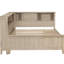 Lit de jour en bois de lait blanc antique avec tablette et 3 rangements-653740832