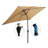 Rectangular Patio Solar LED Lighted Outdoor Umbrellas With Crank And Push Button Tilt For Garden Backyard Pool Swimming Pool-2107933295