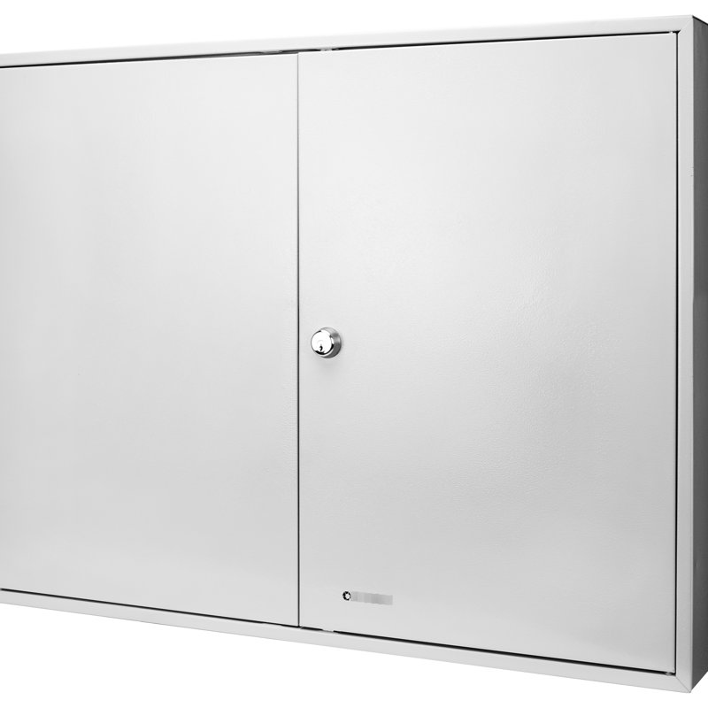 Armoire à clés 480 avec serrure et registre - Système de gestion des clés efficace avec étiquettes blanches et visserie incluse.