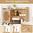 Over The Toilet Storage Cabinet Space-saving Toilet Organizer With Pe Rattan Door