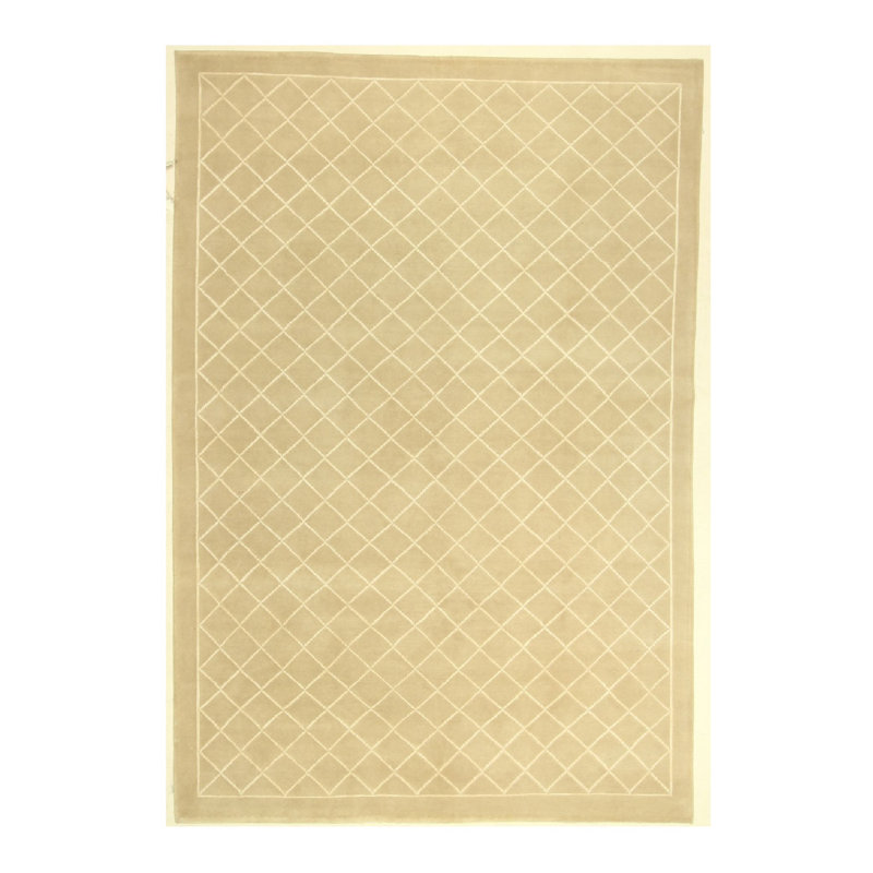 Hand Knotted Geometric Rug