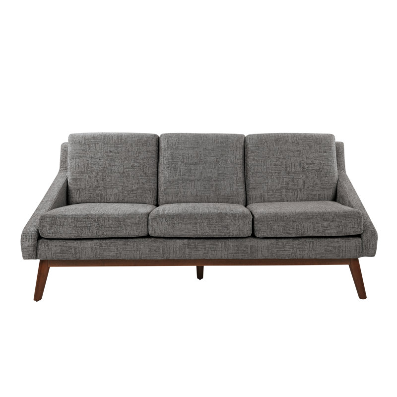Jaquala Upholstered 27'' Sofa, Charcoal Polyester