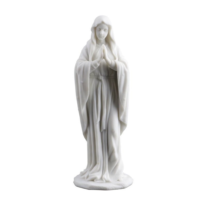 Figurine de marie, virgin Lavallee, Bleu / blanc