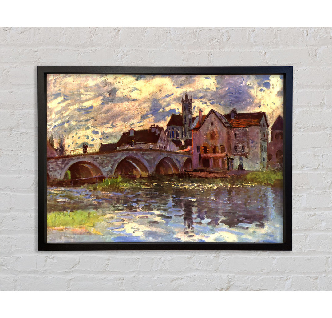 Sisley Bridge Of Moret - Einzelner Bilderrahmen Kunstdrucke auf Leinwand