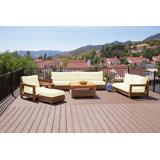Chatsworth Outdoor 6 - Piece Teak Conversation Set
