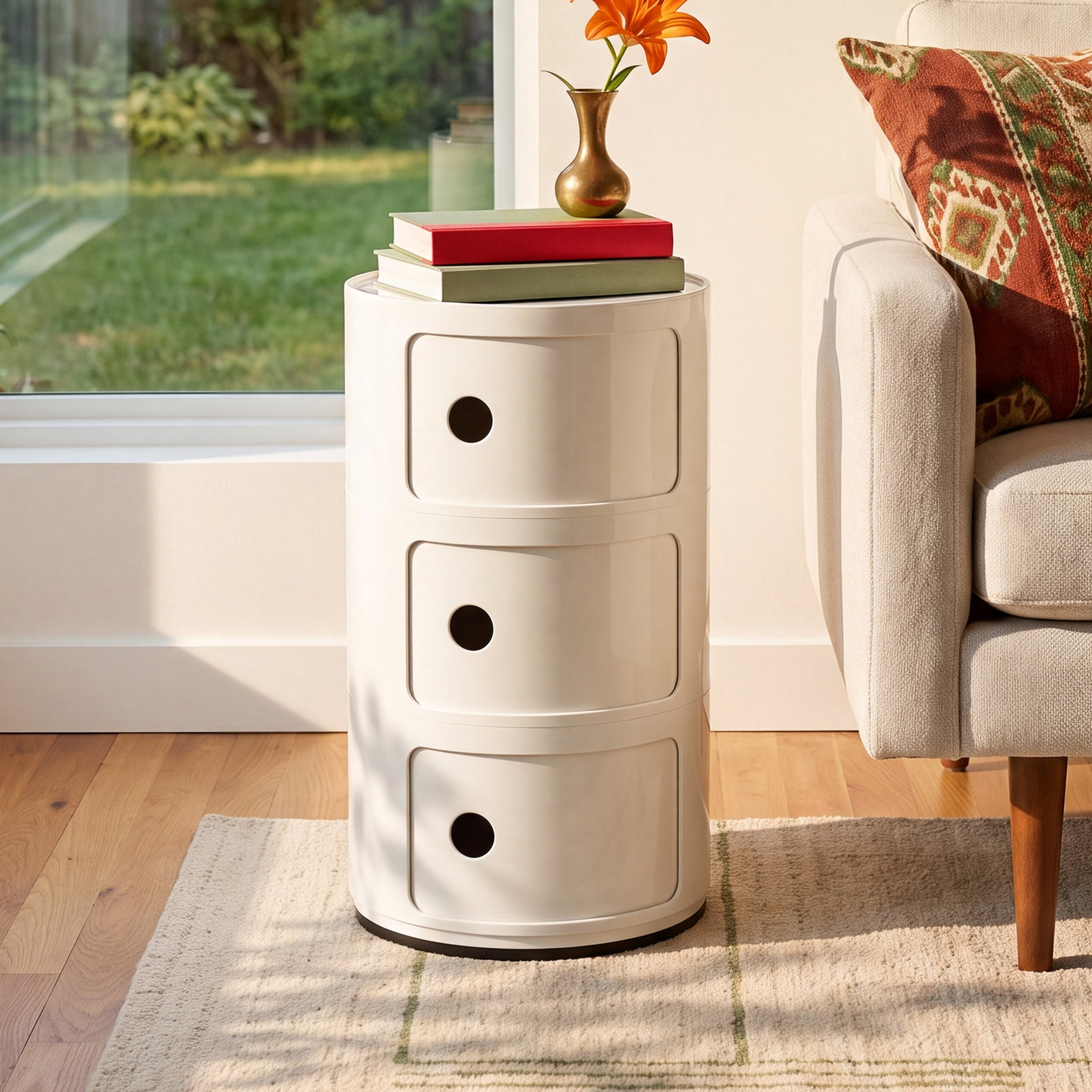 Componibili Modular Stacking Unit, White, 3