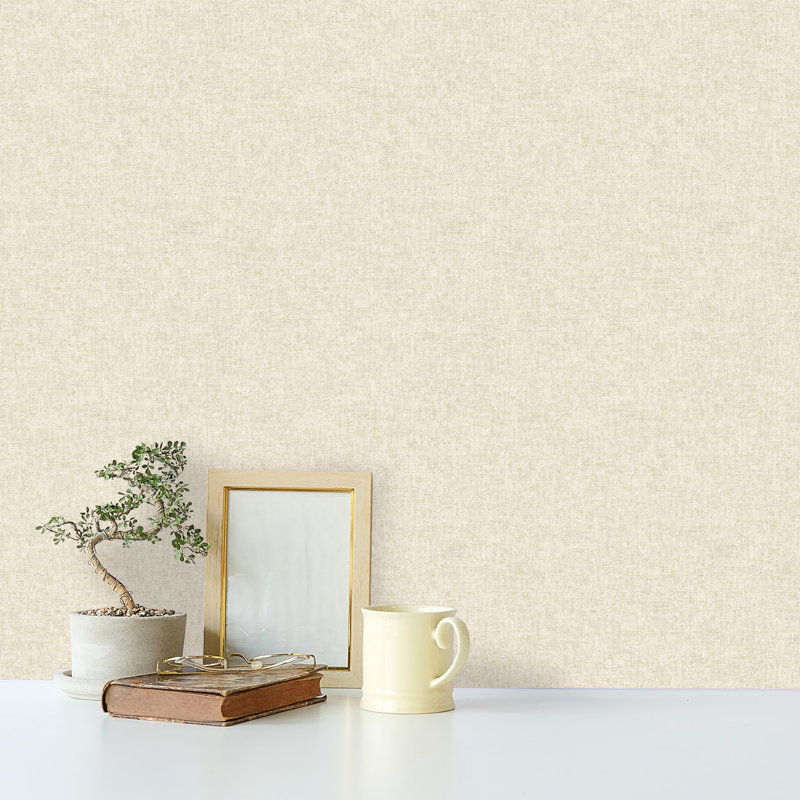 10.05m x 53cm Matte Wallpaper Roll, Beige