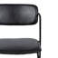 Noranne 48cm H Upholstered Metal Upholstered Back Side Chair in Black