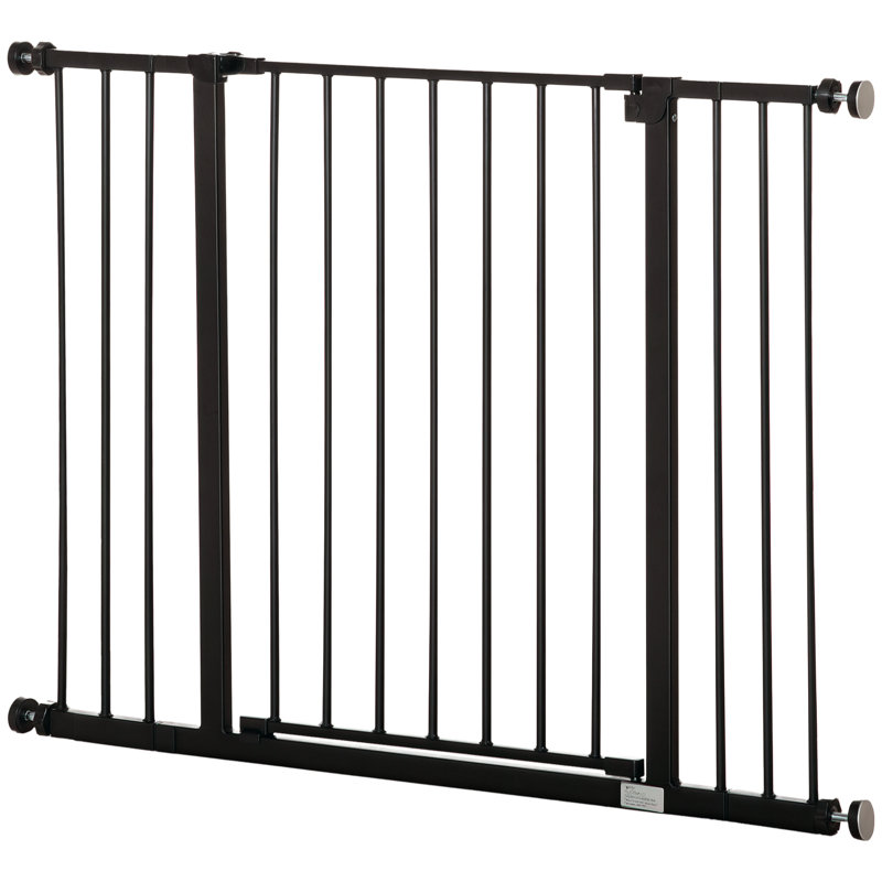 Dog Gate Pressure Mount Adjustable 76828697101107 cm Black