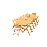 Surfliner Outdoor 13 - Piece Teak Dining Set