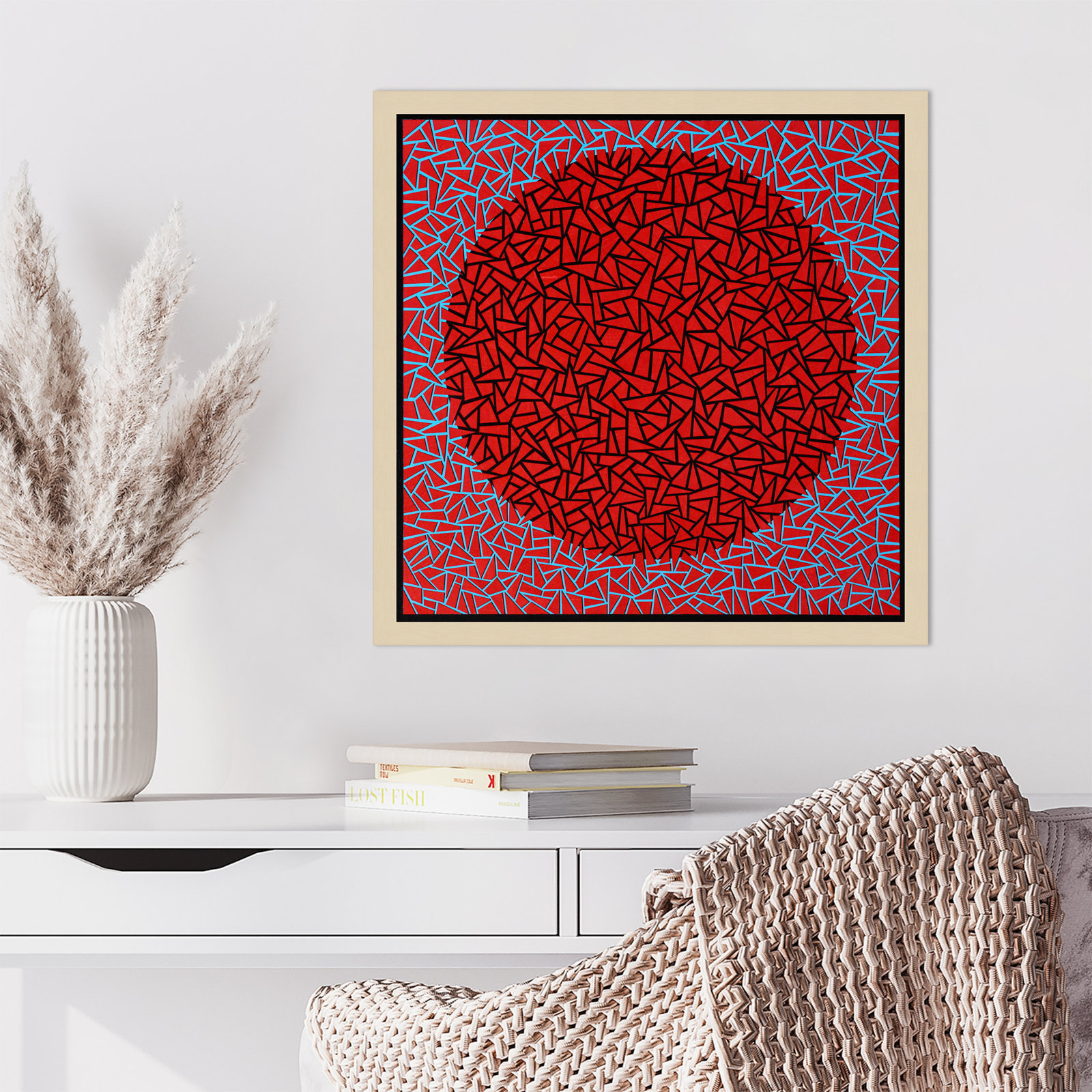 Gods Navel by Alex Dunn, Brown, 21" H x 21" W x 1" D