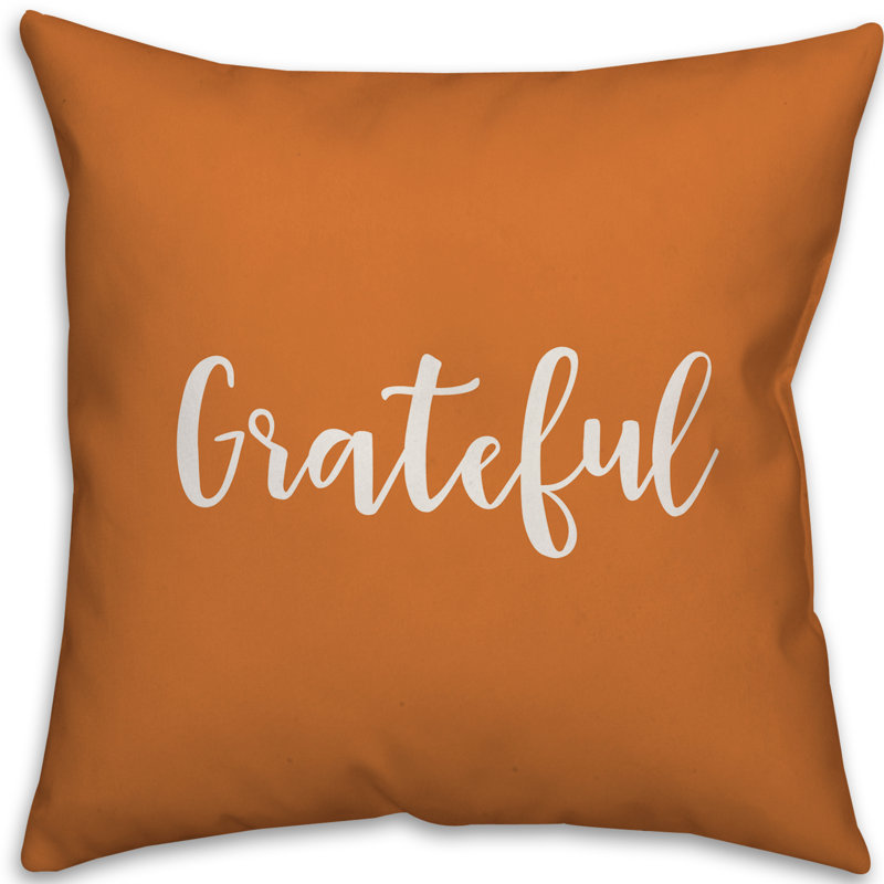  Coussin Grateful, Orange, Housse de coussin