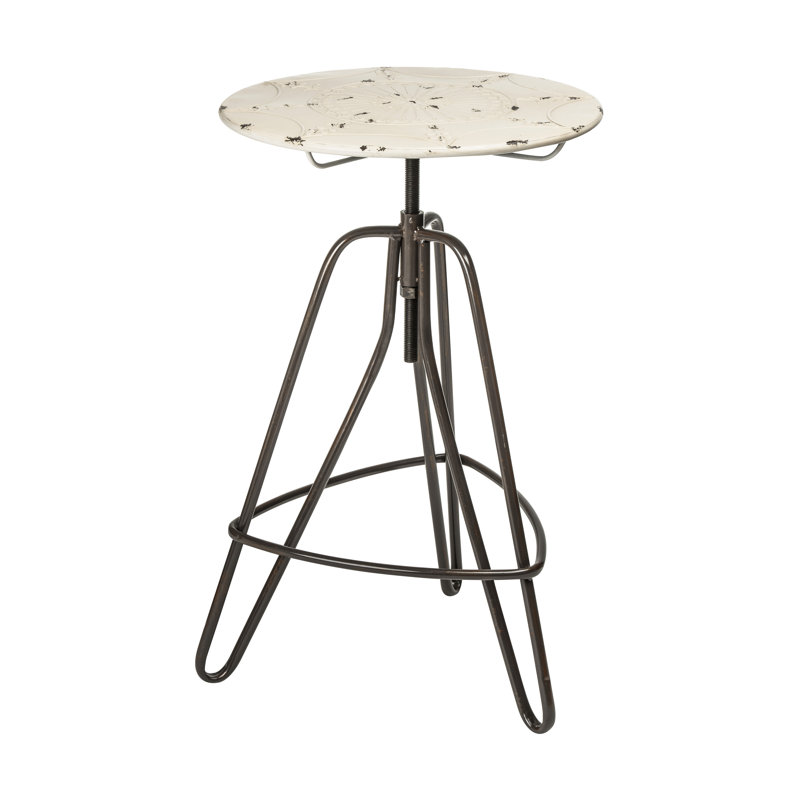 Craybrough Round Metal Dining Table, Cream