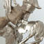 Polyresin Kissing Couple Figurine for the Living Room, Classy Sculpture Home Decor-91142707-91142706