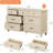 Scarlett Dresser With 7 Drawers For Bedroom, Mid Century Wooden Dresser-1535232348