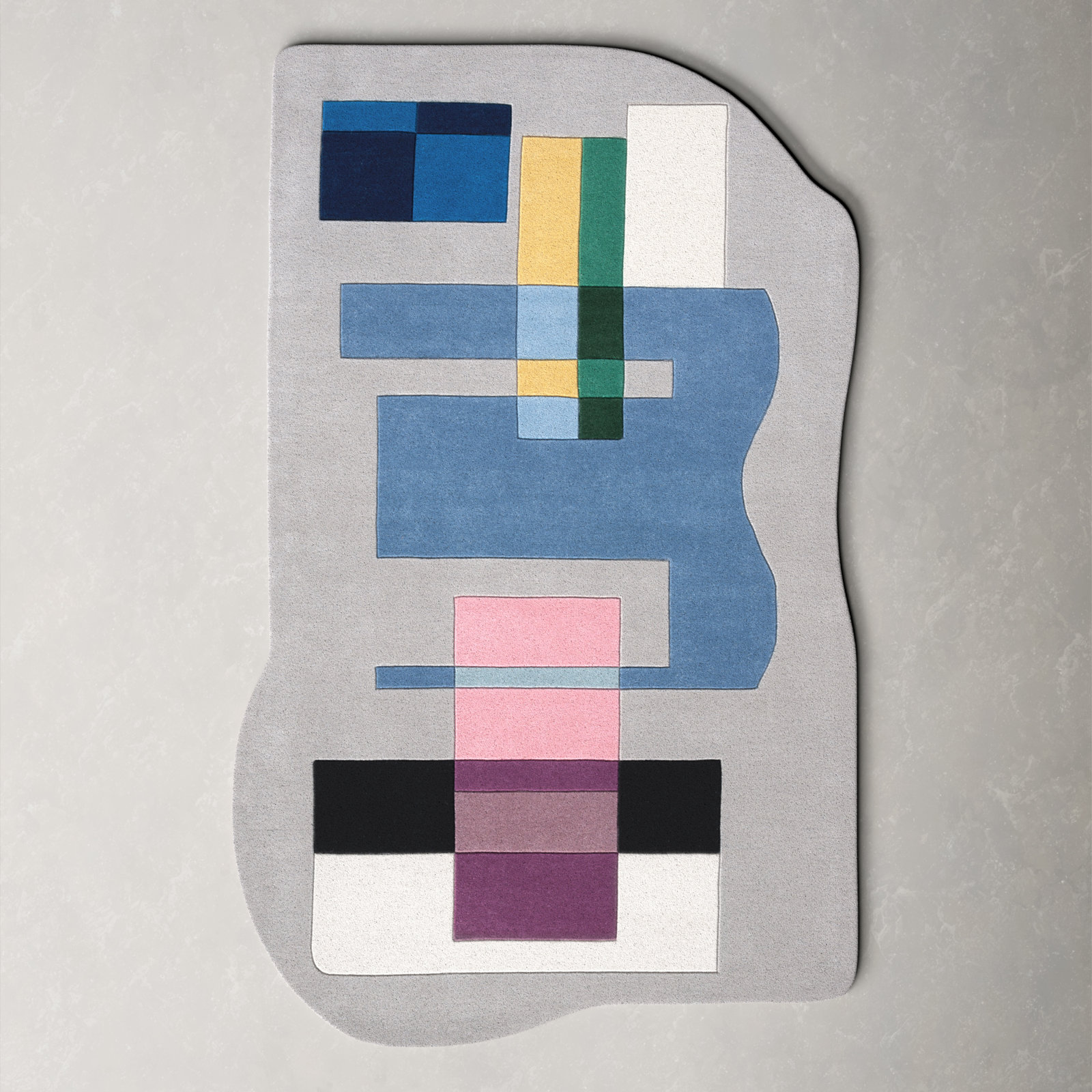 Darick Hand-Woven Abstract Rug, Rectangle 8' x 10'