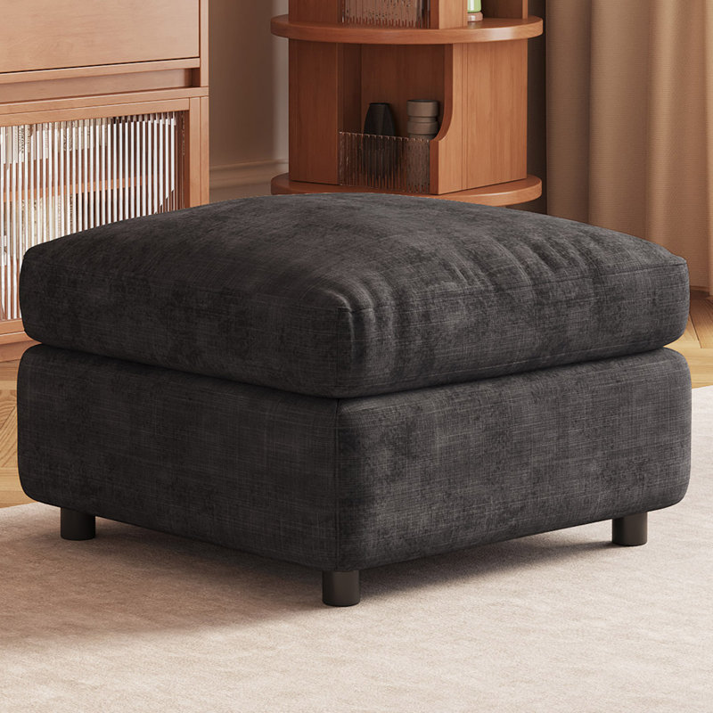 180.6cm Wide Footstool Ottoman, Grey