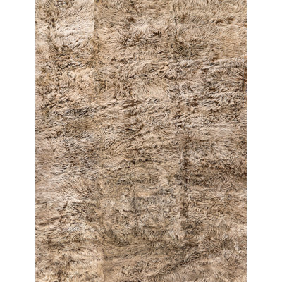 Sheepskin Handmade Cappucino Area Rug