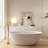 65''Solid Solid Surface Bathtub, Freestanding Soaking Bathtub-111987431
