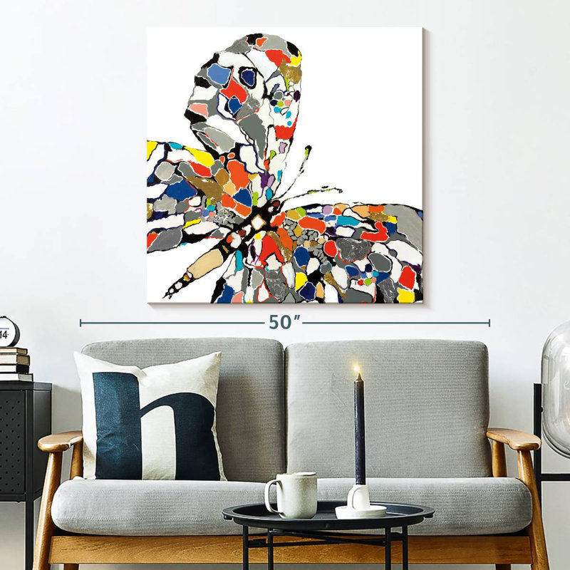 Crowle Papillon, 33" H x 33" W