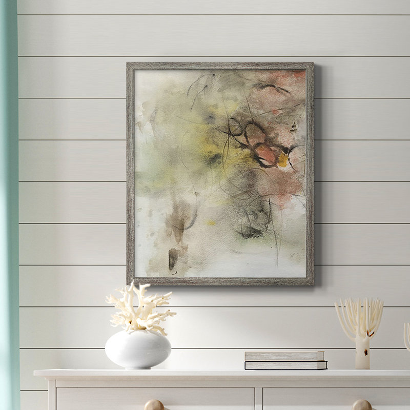 Toile encadrée de qualité supérieure Soft Inspiration III - prête à être accrochée, Argent patiné, H 24 po x l 20 po