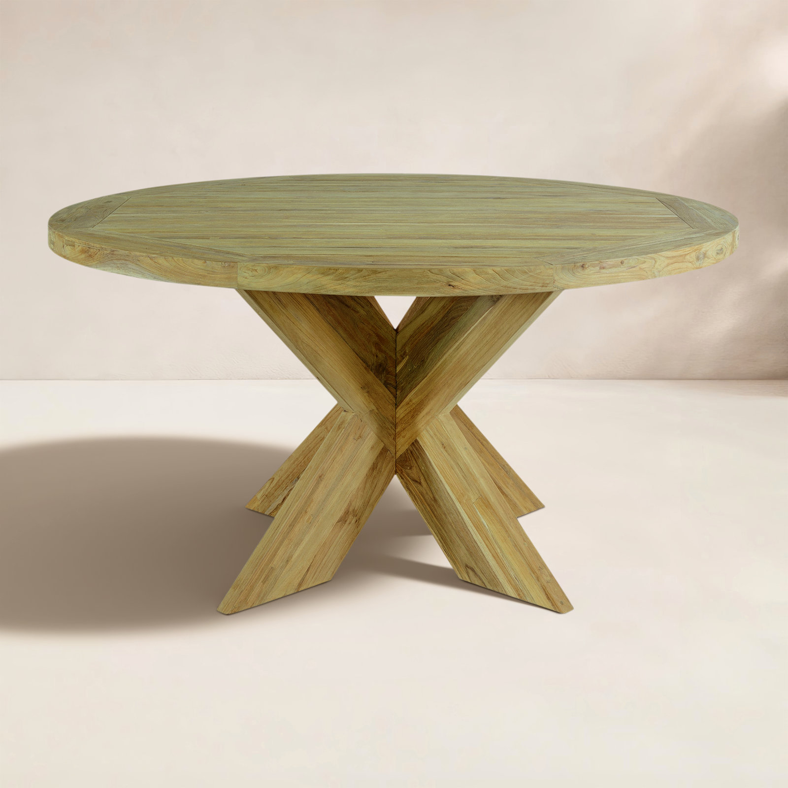 Beardall Teak Patio Dining Table, 59"