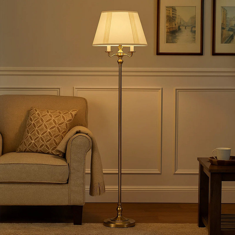 Fenchurch 59'' Traditional Floor Lamp, Gold