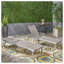 Chaise longue d'extérieur en aluminium Oxton