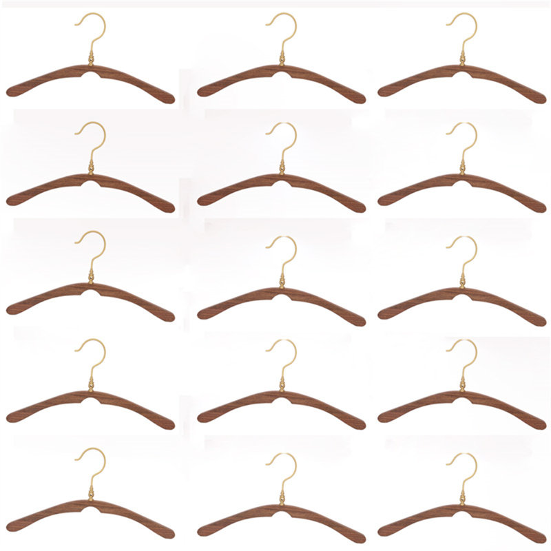 Solid Wood and Brass Clothes Hanger, 5