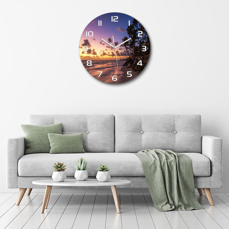 Joniesha Glass Wall Clock