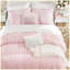 Ensemble d'édredon 5 pièces double / grand rose uni