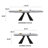 Modern Dining Table Set For 8-10 With 78.7''-110'' Expandable Faux Marble Top 10 PU Leather Dining Chairs-1238134904-1238134903