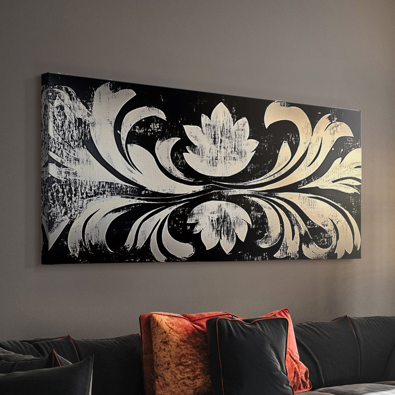 Botanical Series-CCL XXXV- Toile tendue avec châssis - Prêt à être accroché, H 20 po x l 40 po