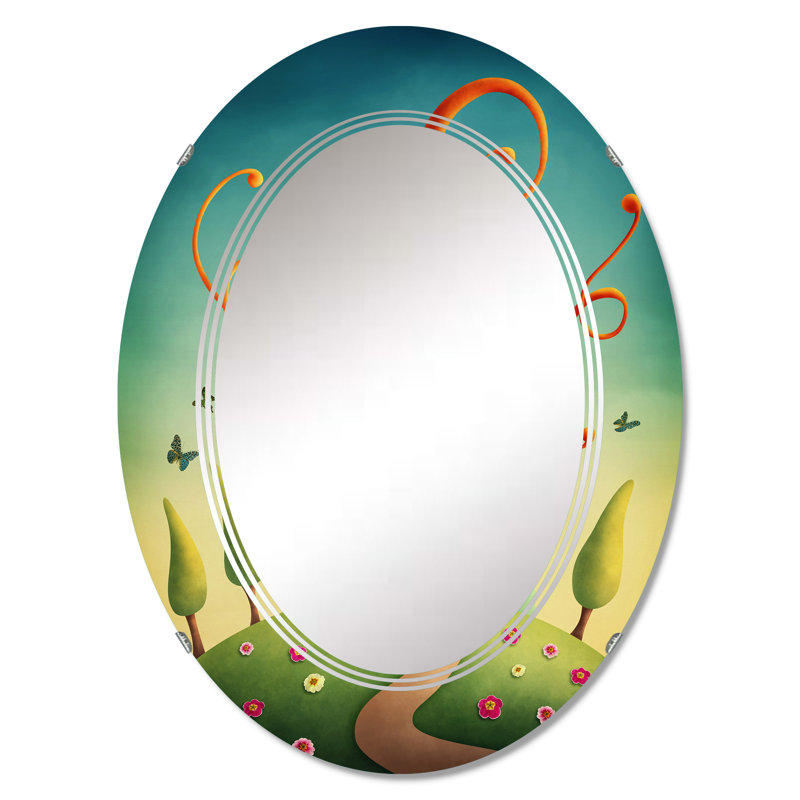Miroir de salle de bain ovale mural, 36 po x 24 po