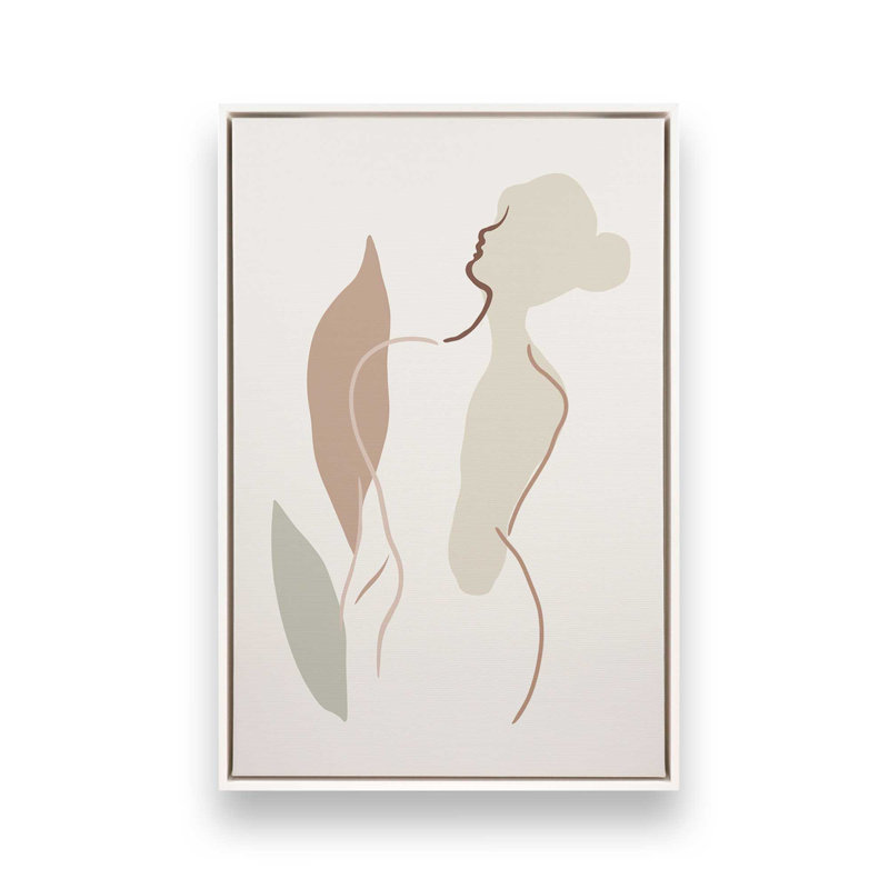 Tranquil Forms, 30.75" H x 20.75" W, Opaque White Floater Framed