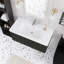 Meuble-lavabo simple 36 po avec comptoir en céramique blanche-763897284
