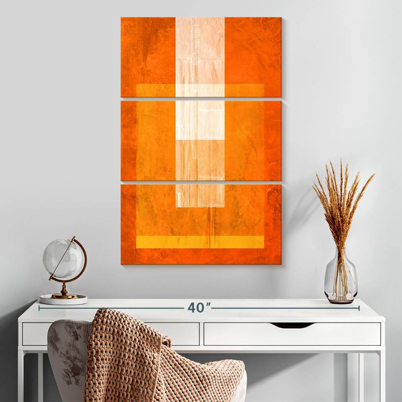 Avery Orange Paper II, 32" H x 20" W