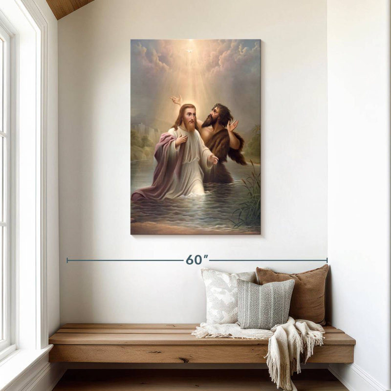 Adella Baptism Of Jesus, H 45 po x l 30 po