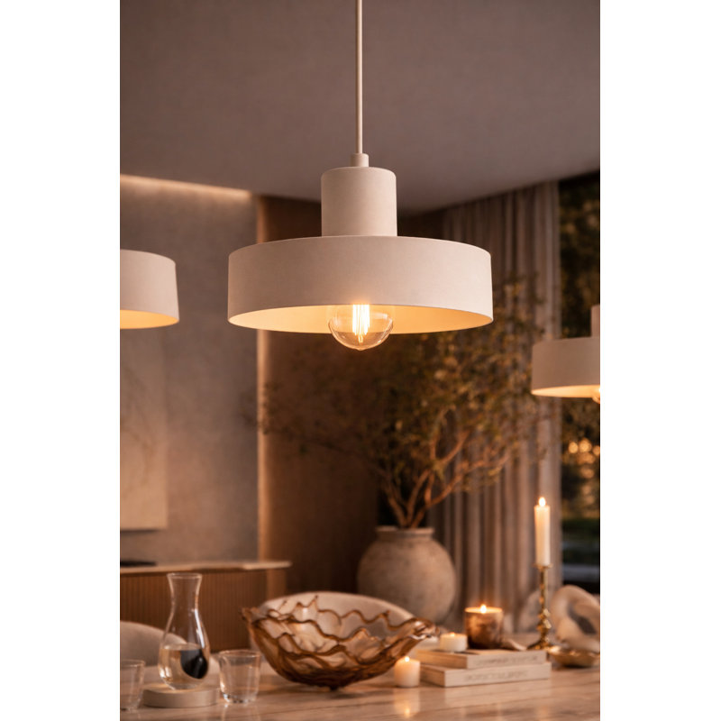 - Light Pendant, Matte Beige