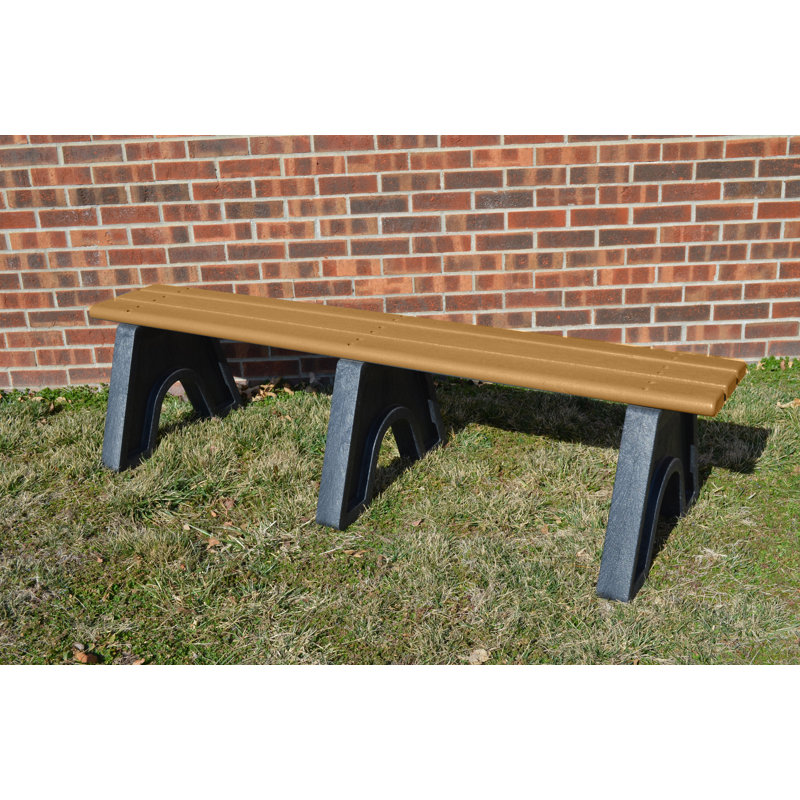 Banc de parc en plastique recyclé Adams Sport, Cèdre, Elite, 8 pi