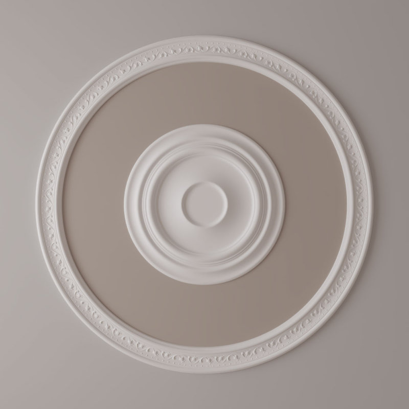 Ensemble d'anneaux de plafond Marcella, H 51 po x l 51 po x P 0,75 po, Paquet de 4 (forme un cercle complet)